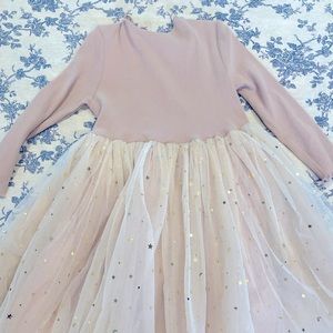 Pink tutu dress with stars 2T